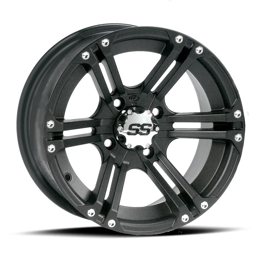 ITP SS Alloy SS212 Wheel Angled View Matte Black Finish